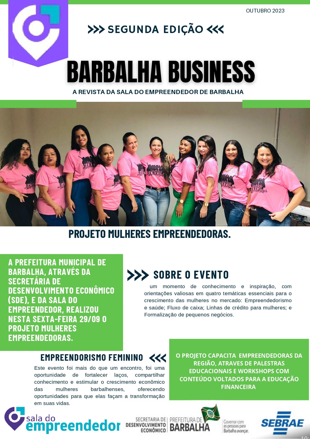 Foto da Revista Sala do Empreendedor de Barbalha